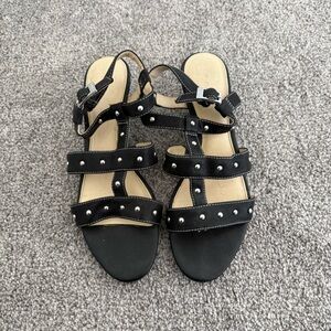Calvin Klein Black Studded Sandals